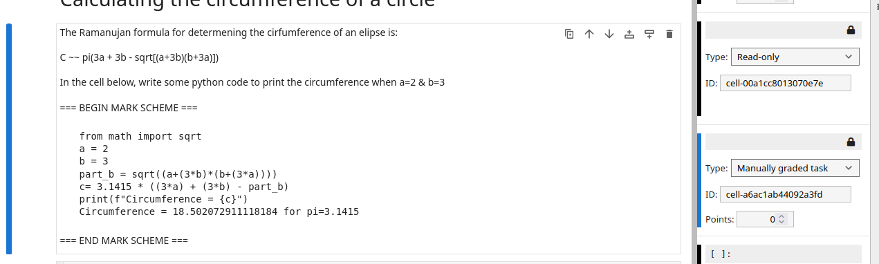 mark scheme syntax